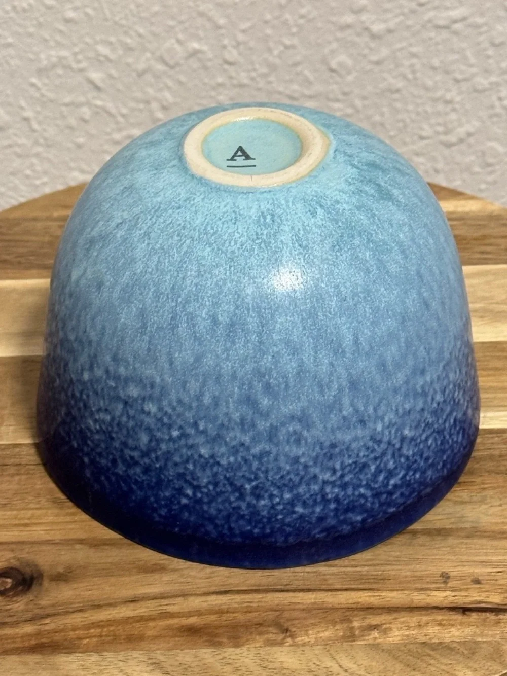 Anthropologie Dalila Ombre Bowl Azure Blue Stoneware
